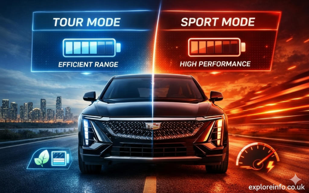Do the Driving Modes in Cadillac Lyriq Offer Different Ranges or Battery Usages?
